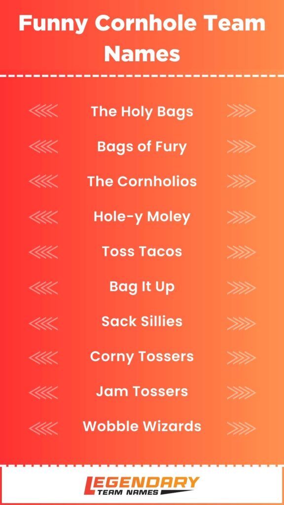 Funny Cornhole Team Names