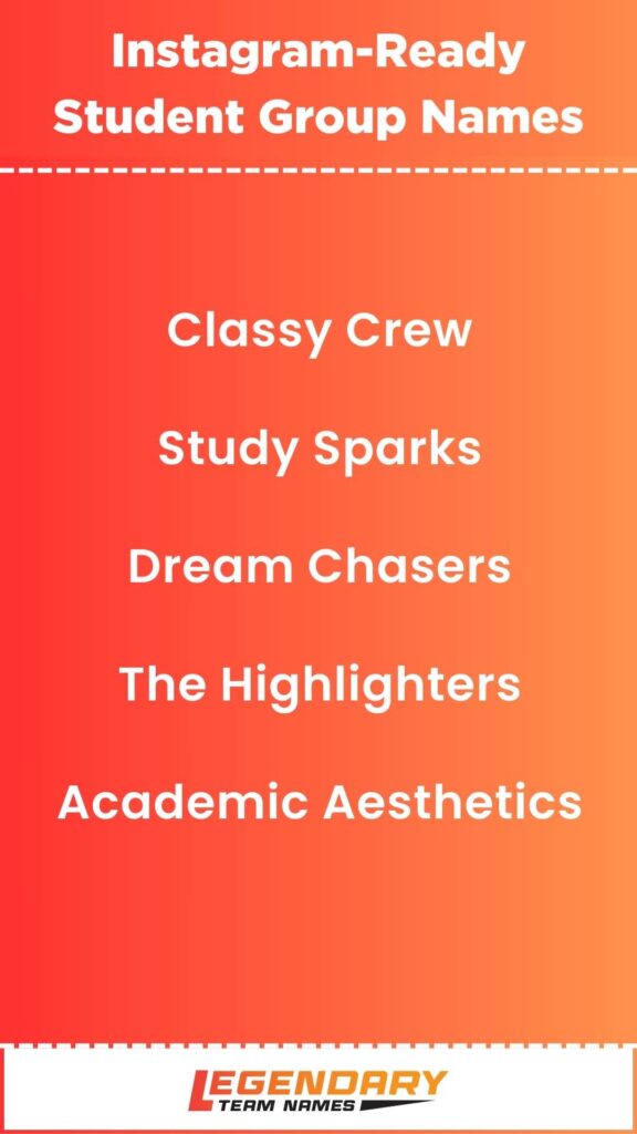 Instagram-Ready Student Group Names