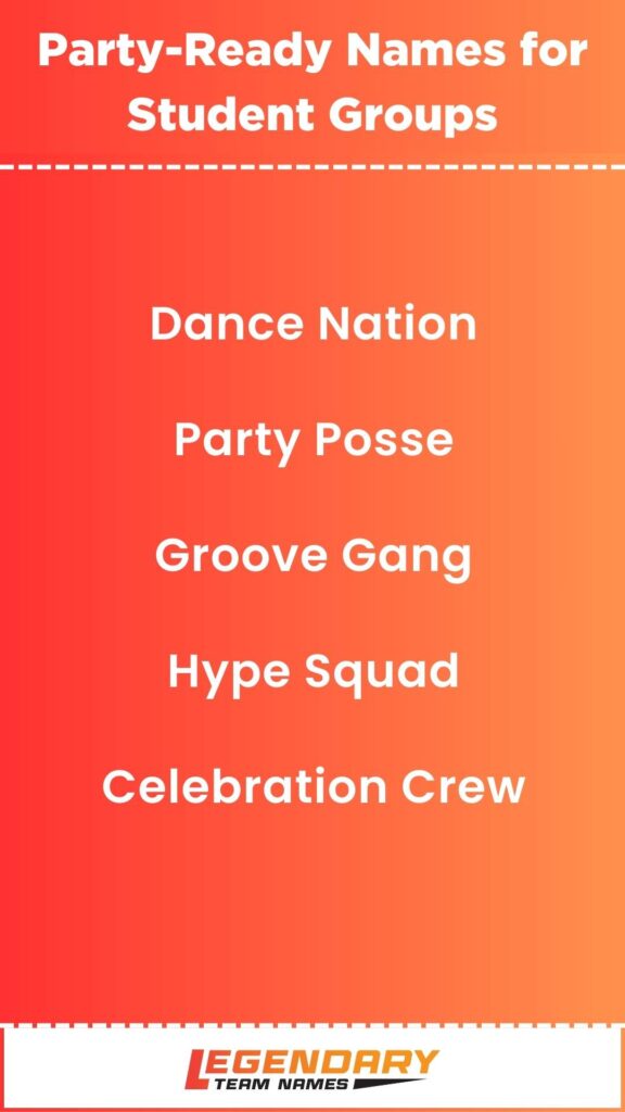 Party-Ready Names for Student Groups