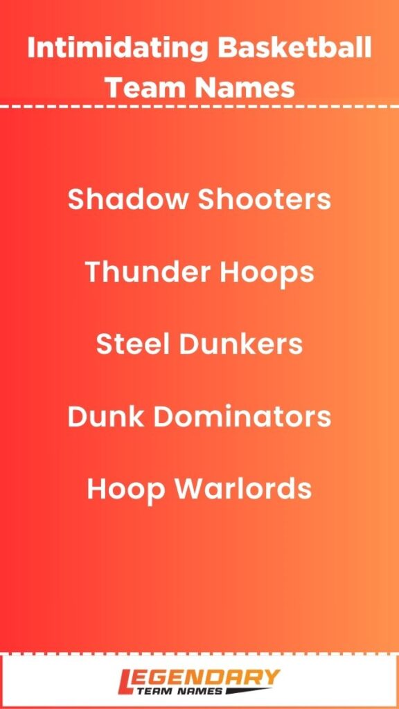 Intimidating Basketball Team Names