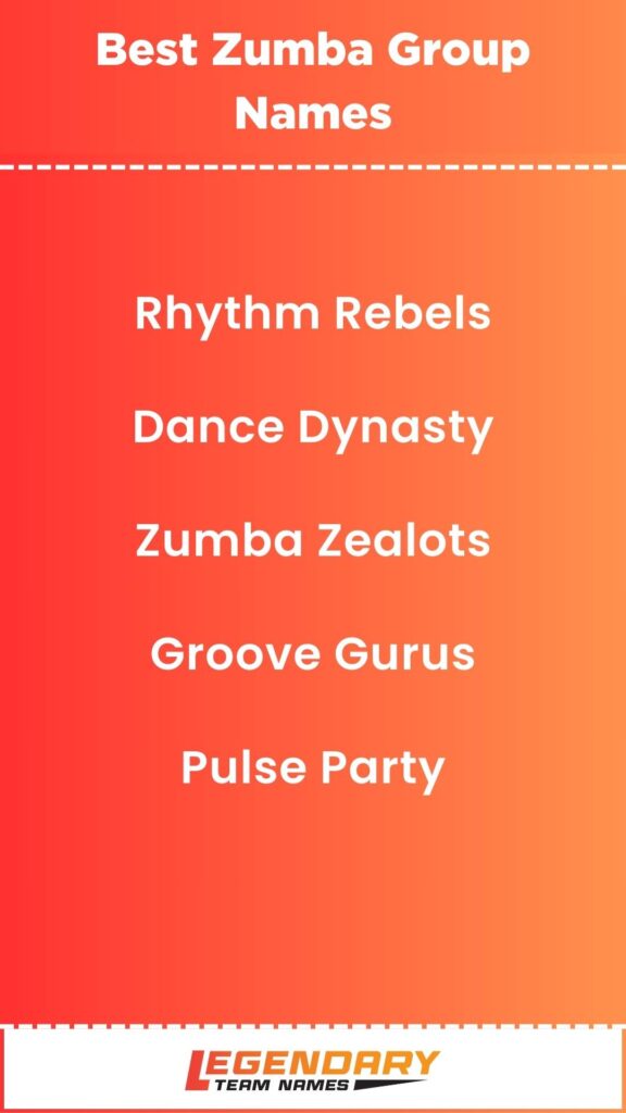 Best Zumba Group Names