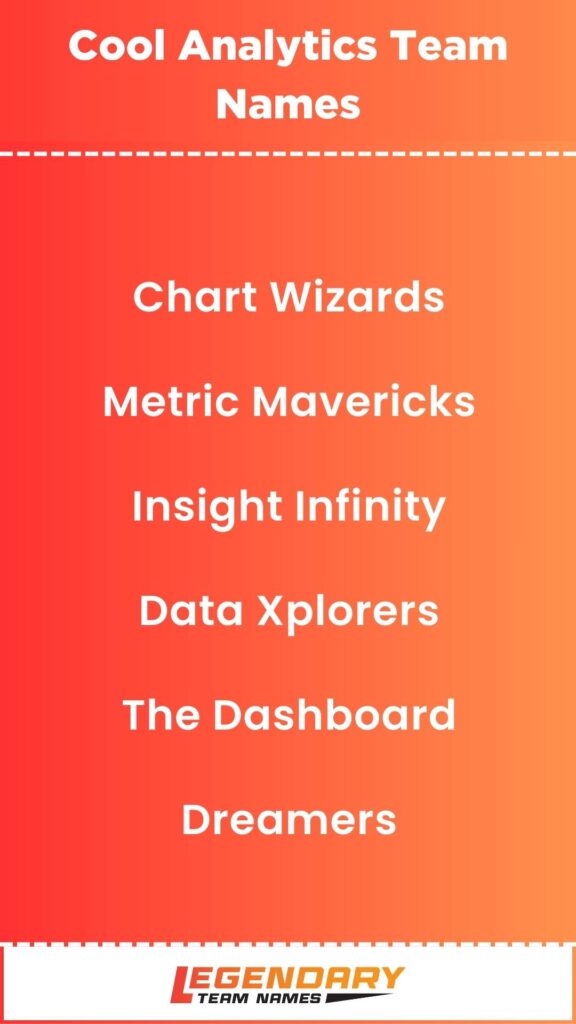 Cool Analytics Team Names